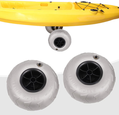 GONGDUN 2Pcs 3-5PSI/0.2-0.34BAR 20mm/0.78in (9 Inch) Beach Balloon Wheels Replacement Balloon Wheels Sand Tires Cart