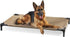 COOLAROO Cooling Elevated Dog Bed PRO Standard, Fits in 48in Crate, Easy Assembly Frame, Nutmeg Color
