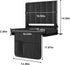 CHIQUERID Portable Stadium Seat with Back Support, Folding Bleacher Chair with Cushion, Cup Holders, Storage Pockets