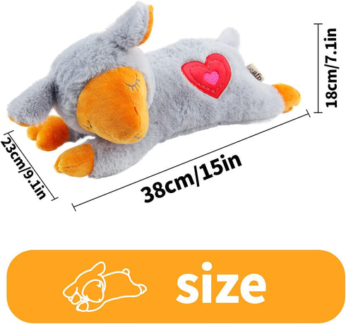 ALL FOR PAWS Dog Stuffed Animals with Heartbeat, Small Dog Toys for Anxiety Relief, Puppy Training Aid Toy