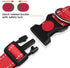 Taglory Reflective Dog Collar with Safety Locking Buckle, Adjustable Nylon for Extra Large Dogs, Red, XL