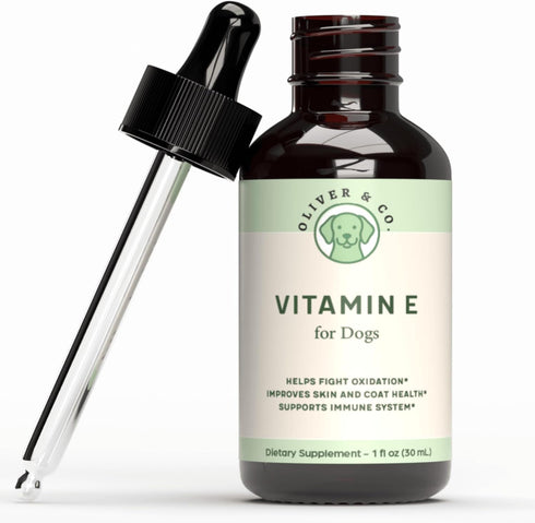 Oliver & Co. Vitamin E for Dogs - Vitamin E Oil for Dogs - Supports