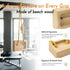 WRIST FIGHT Set Portable Beech Wood Fingerboard Climbing Hangboard Dual-Pocket Grip Blocks for Finger & Forearm