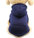 Idepet Pet Dog Hoodies - Warm Coat Jacket for Small Dogs, Chihuahua Clothes, Autumn Outfits (XS, Navy Blue)