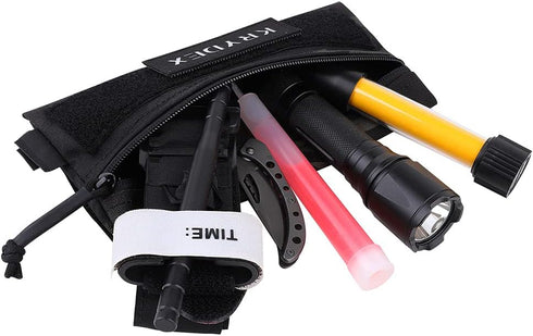 KRYDEX Admin Pouch with Loop Panel - Snack Pouch for Tactical Vest Chest Rig