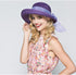 Women's Straw Sun Hat - Wide Brim Ribbons Roll Up Bucket UPF 50+ Foldable Floppy with Strap