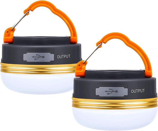 LED Camping Lantern, Rechargeable Portable Tent Light, 300LM, 3 Light Modes, Electric Lantern for Camping, Hiking