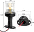 Young Marine 3 Nautical Mile Boat All Around LED Fixed Mount Navigation Light, 10-24 VDC