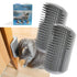 yuntop 2 Pack Softer Self Groomer with Catnip Wall Corner Massage Comb Scratcher for Long & Short Fur Cats Dogs
