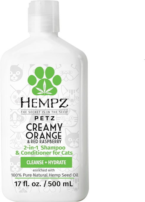Hempz Petz, Cat Shampoo & Conditioner, Creamy Orange & Red Raspberry 2