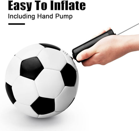 5 4 3 2 2 3 Pack 1-3 5-8 8-12 12+ Soccer Ball Size Size Size Size with Pump Deflated - Single, or Official Size Indoor