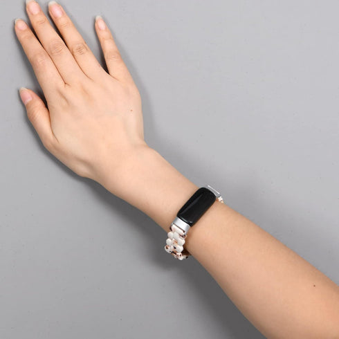 Wongeto Bands for Fitbit Luxe/Luxe SE, Resin Wristband Strap with Stainless Steel Buckle Replacement Accessories