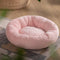 KASENTEX Dog Bed, Round Dog Beds for Medium/Large Dogs, Anti Slip and Machine Washable, Pink 27x27 Inches