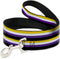 Buckle-Down Pet Leash, Dog Leash, Flag Non Binary Stripe, 6 Feet Long 0.5 Inch Wide