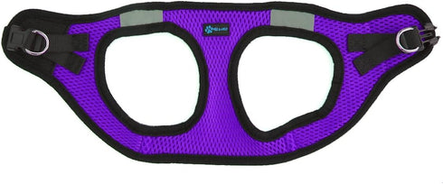 Max and Neo Nanu Small Dog Reflective Harness, We Donate a Harness to Dog Rescue for Every Harness Sold (Small, Purple)