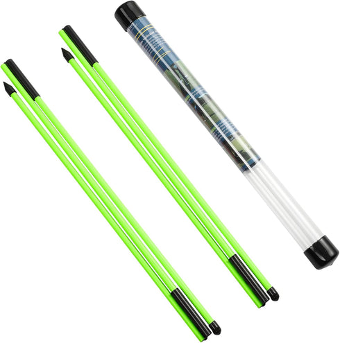Rhino Valley Golf Alignment Sticks - Collapsible Practice Rods for Aiming & Swing Training