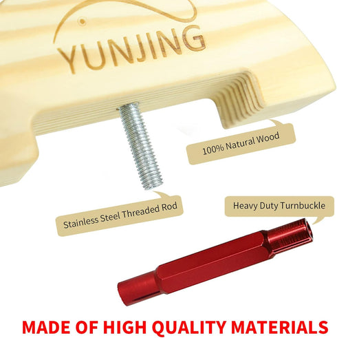 YUNJING Hat Stretcher, Wooden Adjustable Buckle, One Size Fits All from 6-1/2 to 9-1/2