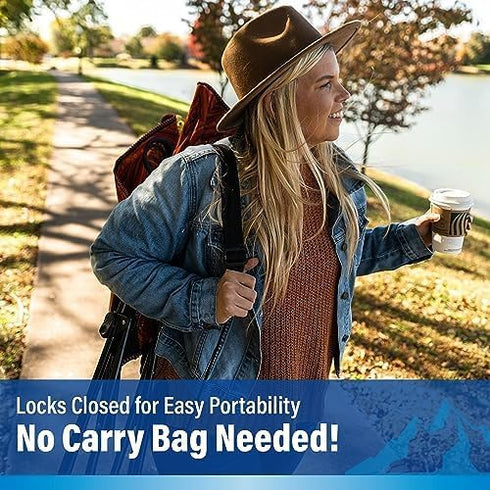 Kijaro Dual Lock Portable Camping Chairs - Enjoy the Outdoors with a Versatile Folding Chair for Sports, Lawn - Dual