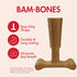 SPOT by Ethical Products 4 in Bambone Plus Easy Grip Dog Chew Bundle - Medium (3 Pack) for Dental Health