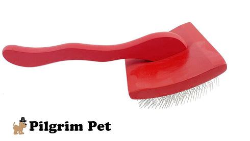 Professional Dog Slicker Brush - Large for Fluffing and Detangling