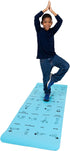 Really Good Stuff Kids Yoga Mat with 24 Illustrated Poses – Safe, Non-Slip, Soft Exercise Mat for Kids