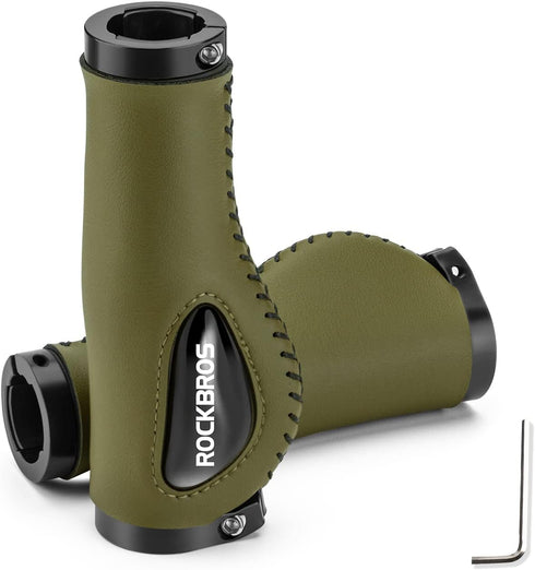 ROCKBROS Soft Gel Dual Lock Bike Handle Grips for Mountain MTB MBX Bicycle Handlebar & Electric Scooter