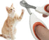 Vesslam Trimmer Set Cat Nail Clippers with Circular Cut Hole -Avoid Over Cutting Pet Nail Clippers -Sharp Angled Blade