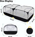 Small Animal Playpen, Portable Chicken Run Coop with Detachable Bottom and Breathable Mesh Walls, Foldable Pet