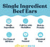 hotspot pets All-Natural Beef Cow Ears Dog Chews - 10 Pack, Long-Lasting, Low Odor Treat for Healthy Teeth