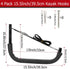 Kayak Storage Hooks, Heavy Duty Wall Mount Garage Hangers for Canoes or Paddleboards