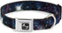 Buckle-Down Dog Collar - Galaxy Collage - 1" Wide - Fits 11-17" Neck - Medium
