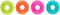 ASPCA Squeaky Puppy Teething Spikey Glitter Ring Chew Toy - Non-Toxic TPR Rubber for Small to Medium Dogs - Random Color