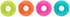 ASPCA Squeaky Puppy Teething Spikey Glitter Ring Chew Toy - Non-Toxic TPR Rubber for Small to Medium Dogs - Random Color
