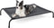 Cooling Elevated Dog Bed Cot for Large Dogs, Outdoor Raised Bed with Washable Breathable Mesh, Grey, 49 inches.