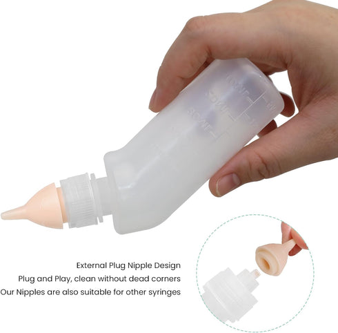 FEDIPUP Pack 5 Puppy Bottles for Nursing Puppy Milk, of Kitten Bottles for Nursing Newborn, Puppies Milk Feeder
