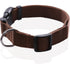 SALO Nylon Dog Collar, Adjustable Collars for Medium Large Dogs, 1 Inch Wide (1" x 16-23", Brown)