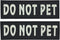 Removable Dog Patches for Vests & Harness - Reflective/White Letter, 2 Pack