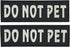 Removable Dog Patches for Vests & Harness - Reflective/White Letter, 2 Pack