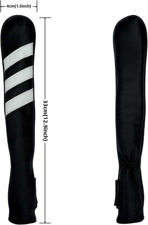 Golf Alignment Stick Cover, Chilxe Black Headcover for Alignment Stick, Basic Golf Accessories