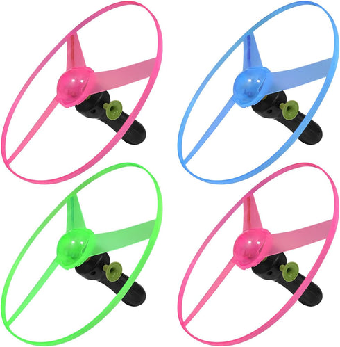 12 Sets Set, 4-8 8-12 M.best LED Flying Fun Flying Saucers Toys for Kids with Flashing Lights, Flying Toy Outdoor Toys