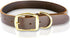 Leather Dog Collar with Heavy Duty Hardware, Full Grain Ultra Soft Genuine Cowhide Metal Buckle for Small Medium Large
