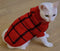 Turtleneck Dog Argyle Sweater for Small Dogs and Cats