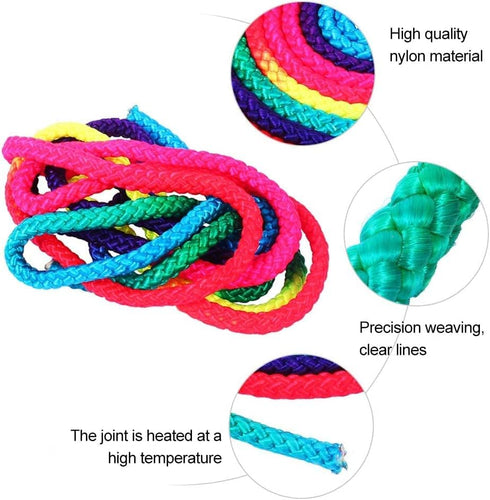 Gymnastics Sports Rope, 2.8m Arts Training Jumps Rope, Rhythmic Gymnastics Equipment, Solid Colorful Rope