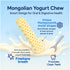 KI-You Mongolian Yogurt Dog Chew Probiotic & Prebiotic Rich for Gut Health, Soft Honeycomb Shape, Gentle Dental Treats