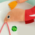 WOZUN Plush Shrimp Cats Toy Catnips Peppermint Bells Dolls Promotes Exercise and Reduces Boredom Washable Shrimp