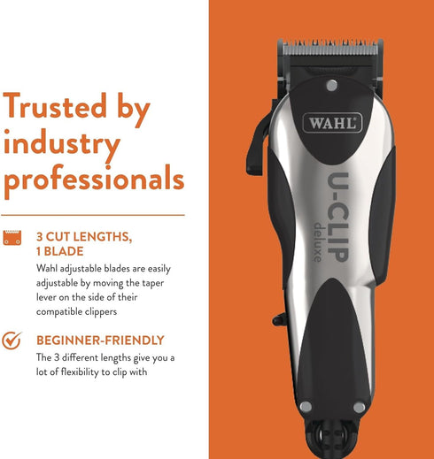 Trimmer 3 7 Wahl Pro Animal Deluxe U-Clip - Dog & Cat with Cutting Lengths & Attachment Combs - Premium Grooming Tools