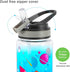 Home Tune 23oz Kids Water Bottle for School, BPA FREE, Leak Proof Flip Straw, Easy Clean - Rocket