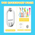 360 Automatic Rechargeable Cat Teaser, Door Mount Hanging Interactive Cat Toy, Spinning & Irregular Jumping Motion