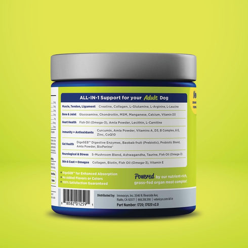 Vetericyn All-in-1 Multifunctional Dog Supplement, 90 Count | Digestive Enzymes + Glucosamine + Vitamins & Antioxidants