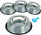 Stainless Steel Cat Bowl, 4 Pack - Non-Slip Metal Dog Bowls for Food and Water with Rubber Base